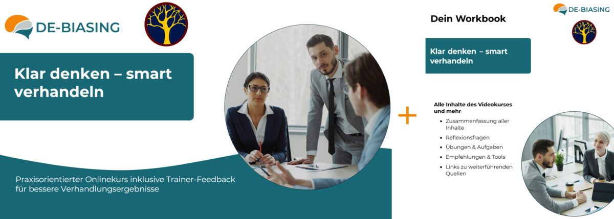 klar denken smart verhandeln titelbild videokurs plus workbook