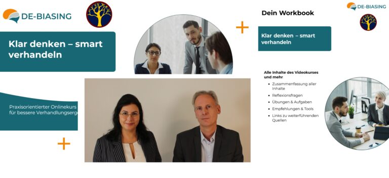 Klar denken – smart verhandeln: Kurs mit Live-Begleitung